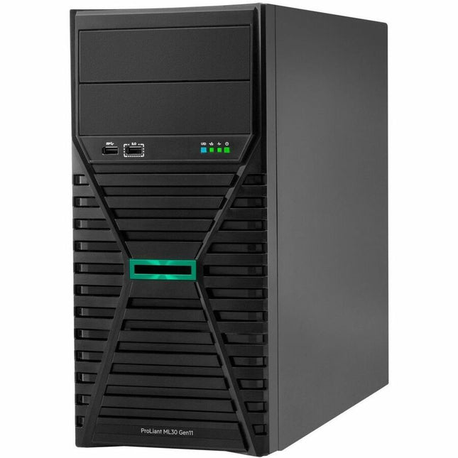 Main Image for HPE ProLiant ML30 G11 4U Tower Server - 1 x Intel Xeon 6325P 3.50 GHz - 32 GB RAM - 4 TB HDD - (2 x 2TB) HDD Configuration - 12Gb/s SAS, NVMe, Serial ATA/600 Controller