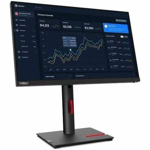 Main Image for Lenovo ThinkVision T22i-30 22" Class Full HD LED Monitor - 16:9 - Raven Black