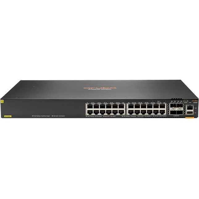 Main Image for HPE 6300F 24-port 1GbE Class 4 PoE and 4-port SFP56 Switch