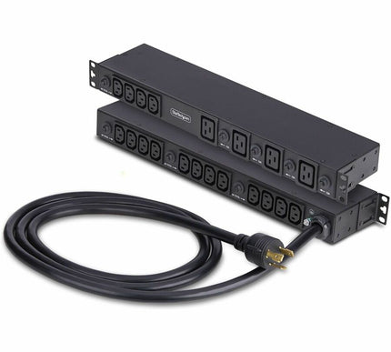 Main Image for StarTech 20-Outlet Rackmount PDU, 1U Server Power Strip, 8x Front and 12x Rear Ports, Mounted Power Distribution Unit for 19in Racks