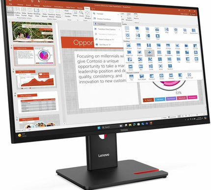 Main Image for Lenovo ThinkVision T27-40 27" Class Full HD LED Monitor - 16:9 - Eclipse Black