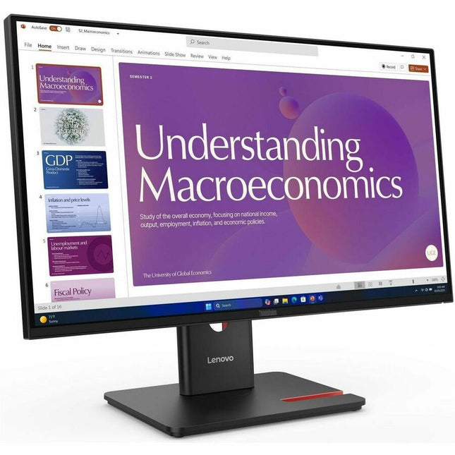 Main Image for Lenovo ThinkVision T24D-40 24" Class Full HD LED Monitor - 16:9 - Eclipse Black