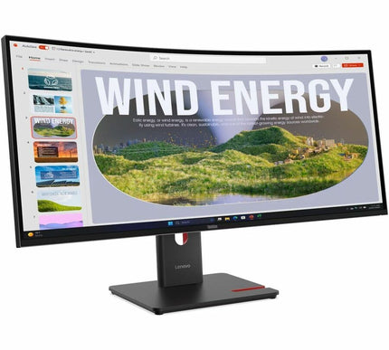 Main Image for Lenovo ThinkVision T34WD-40 34" Class UW-QHD Curved Screen LED Monitor - 21:9 - Eclipse Black