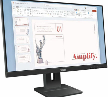 Main Image for Lenovo ThinkVision E24-40 24" Class Full HD LED Monitor - 16:9 - Raven Black