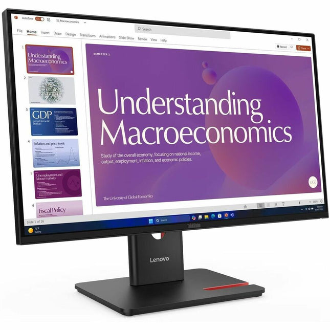 Main Image for Lenovo ThinkVision T24D-40 24" Class Full HD LED Monitor - 16:9 - Eclipse Black