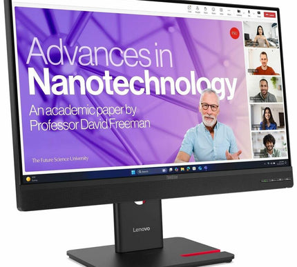 Main Image for Lenovo ThinkVision T24-4v 24" Class Webcam Full HD LED Monitor - 16:9 - Eclipse Black