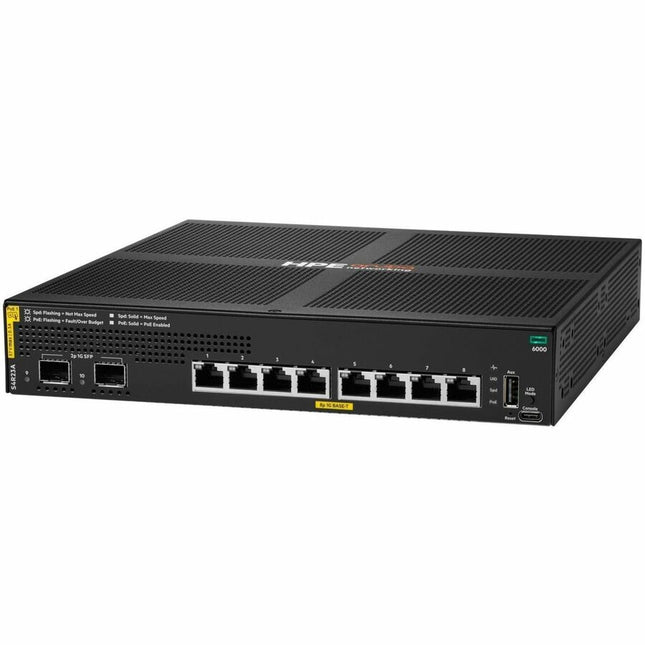 Main Image for Aruba CX 6000 8p 10M/100M/1G Class4 PoE 2p SFP 1G 67W Switch