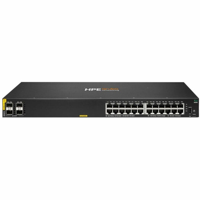 Main Image for Aruba CX 6000 24p 10M/100M/1G Class4 PoE 4p SFP 1G 370W Switch