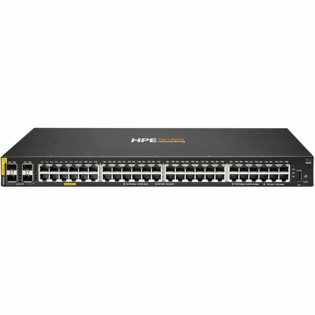 Main Image for Aruba CX 6000 48p 10M/100M/1G Class4 PoE 4p SFP 1G 370W Switch