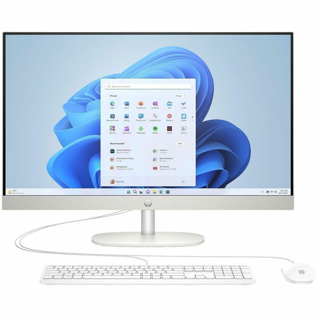 Main Image for HP 27-cr0000a 27-cr0160 All-in-One Computer - AMD Ryzen 5 7520U - 8 GB - 512 GB PCI Express NVMe SSD - 27" Full HD Touchscreen - Desktop - Shell White - Refurbished