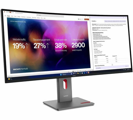 Main Image for Lenovo ThinkVision P40WD-40 40" Class 5K UHD Curved Screen LED Monitor - 21:9 - Eclipse Black