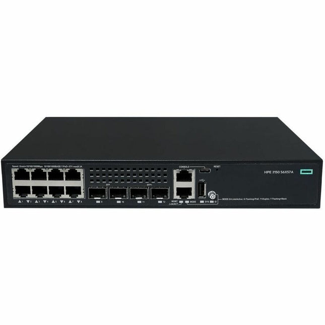 Main Image for HPE CW 2150 8p 10M/100M/1G PoE+ 2p SFP 1G 2p SFP+ 1G/10G 125W Switch