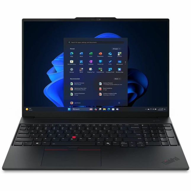Main Image for Lenovo ThinkPad E16 Gen 3 21SSS3X500 16" Notebook - WUXGA - 60 Hz - Intel Core Ultra 7 255H - 16 GB - 512 GB SSD - English (US) Keyboard - Black