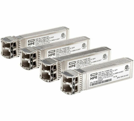 Main Image for HPE MSA 32Gb SFP+ Short Wave Fibre Channel 4-pack Transceiver Bundle