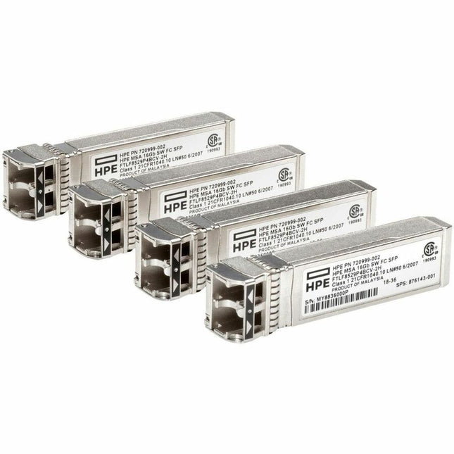 Main Image for HPE MSA 32Gb SFP+ Short Wave Fibre Channel 4-pack Transceiver Bundle