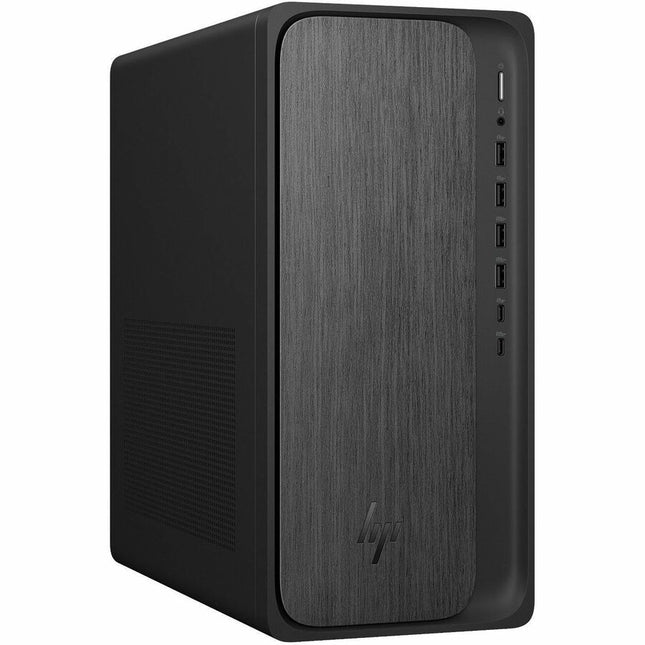 Main Image for HP OmniDesk M02-0000a M02-0095m Desktop Computer - AMD Ryzen 7 Ryzen 8000 Series 8700G - 16 GB - 2 TB PCI Express NVMe 4.0 SSD - Gray Wood, Jack Black - Refurbished