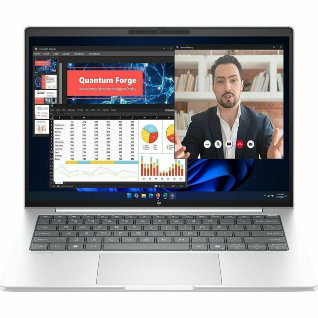 Main Image for HP EliteBook 8 G2i 14" Copilot+ PC Notebook - WUXGA - Intel Core Ultra 7 Series 3 355 - 16 GB - 512 GB SSD - English Keyboard - Glacier Silver Aluminum