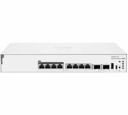 Main Image for HPE Instant On Switch 40p Gigabit CL4 8p SR2.5G CL6 PoE 4p SFP+ 600W 1940